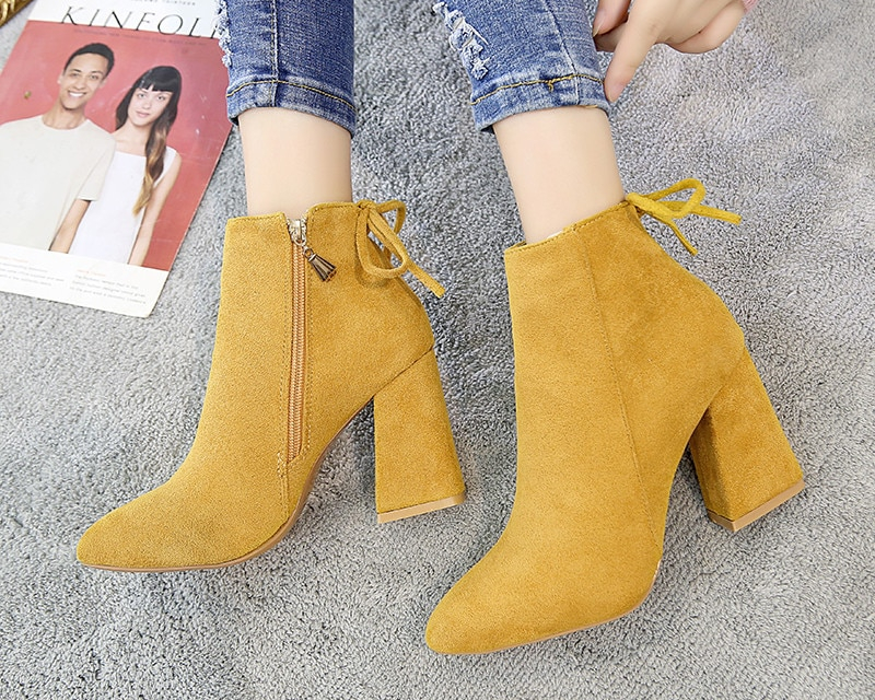 Ladies Ankle Boots Fashion Footwear