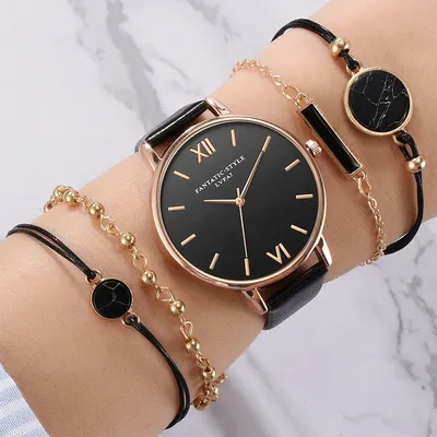 Ladies' Bracelet Watch Set (5Pcs) Ladies' Bracelet Watch Set (5Pcs)