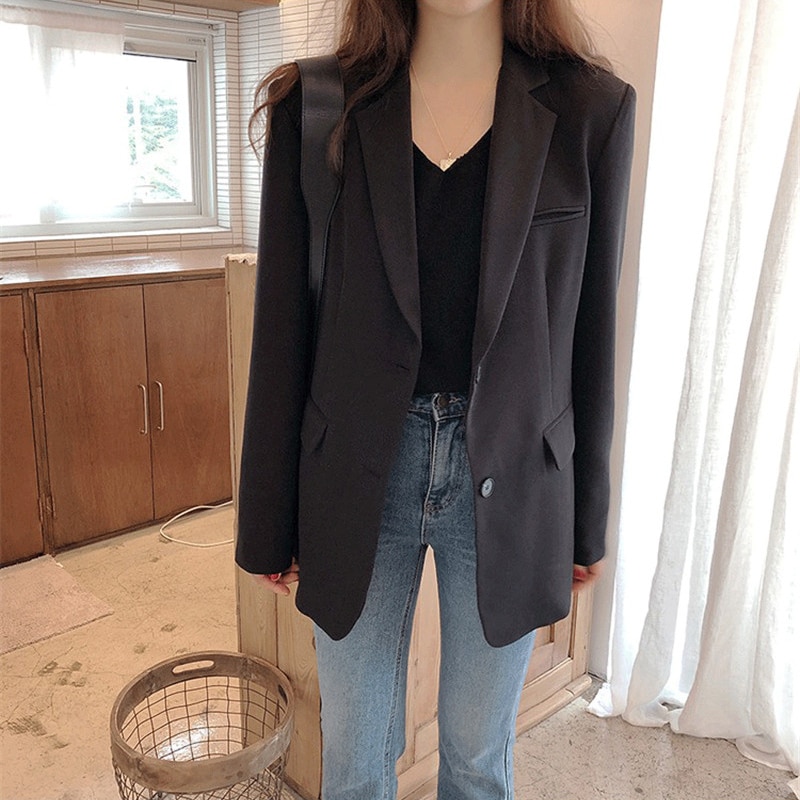 Ladies Casual Blazer Long Sleeve Coat Ladies Casual Blazer Long Sleeve Coat