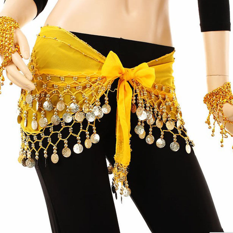 Ladies Chiffon Belly Dance Coin Skirt Ladies Chiffon Belly Dance Coin Skirt