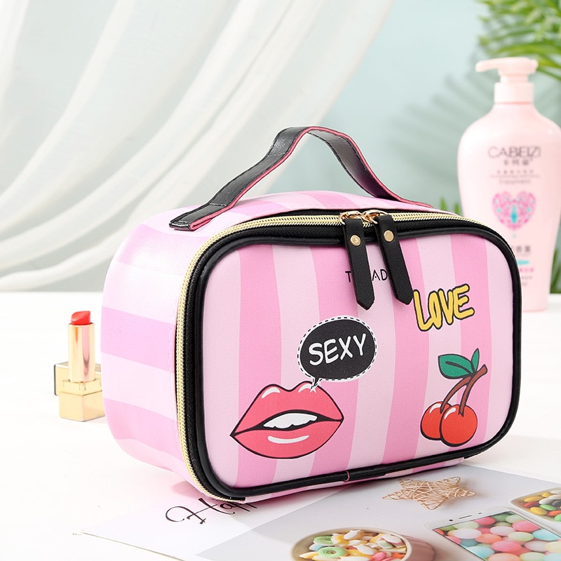Ladies Cosmetic Bag Portable Organizer Ladies Cosmetic Bag Portable Organizer