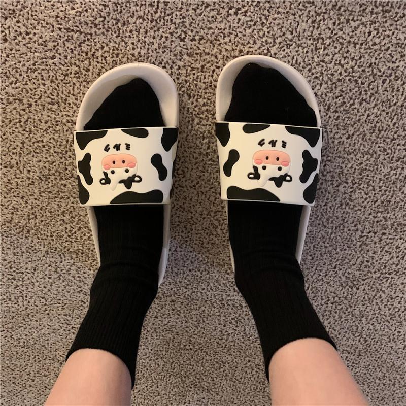 Ladies Cute Bathroom Cow Slippers Ladies Cute Bathroom Cow Slippers