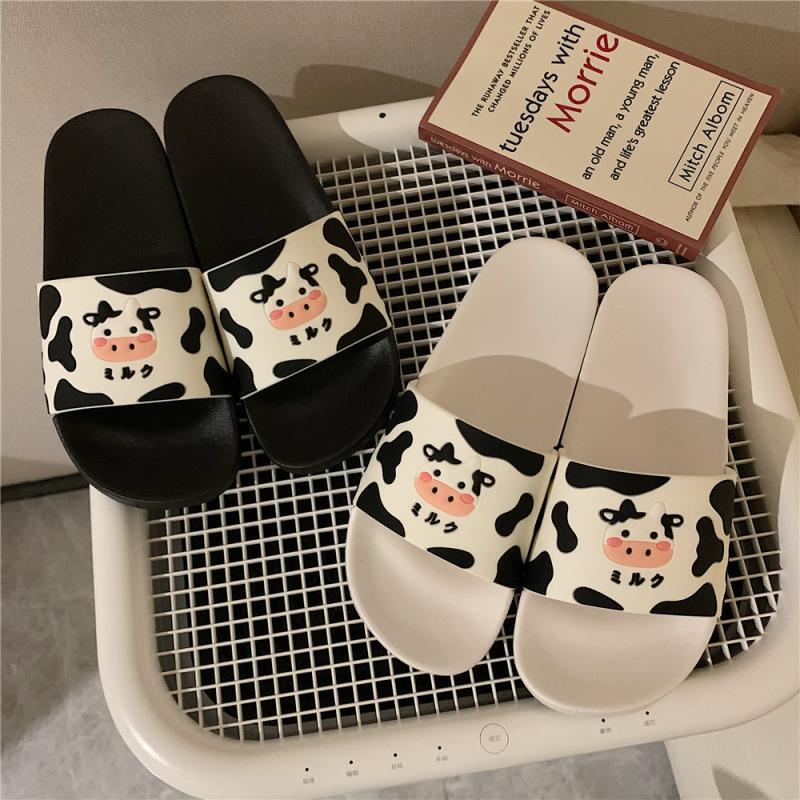 Ladies Cute Bathroom Cow Slippers Ladies Cute Bathroom Cow Slippers