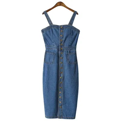 Ladies Denim Dress Sleeveless Ladies Denim Dress Sleeveless