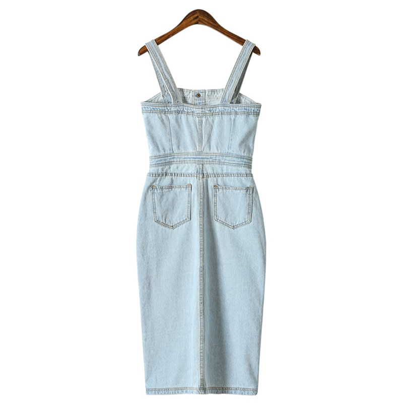 Ladies Denim Dress Sleeveless Ladies Denim Dress Sleeveless