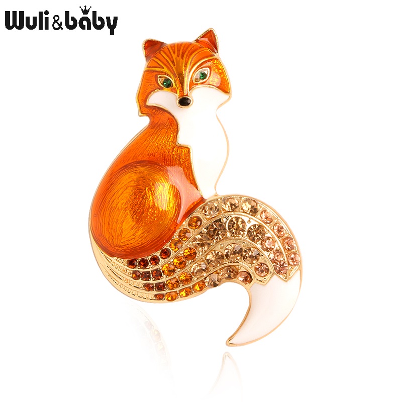 Ladies Elegant Animal Fox Brooch