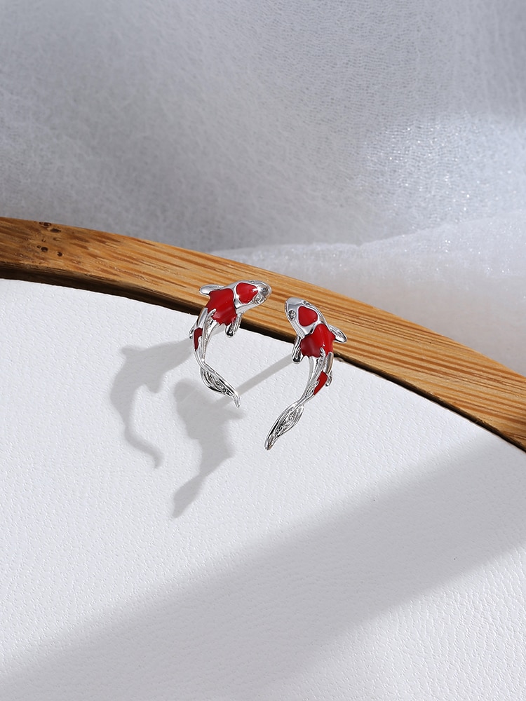 Ladies Elegant Lucky Koi Fish Earrings Ladies Elegant Lucky Koi Fish Earrings