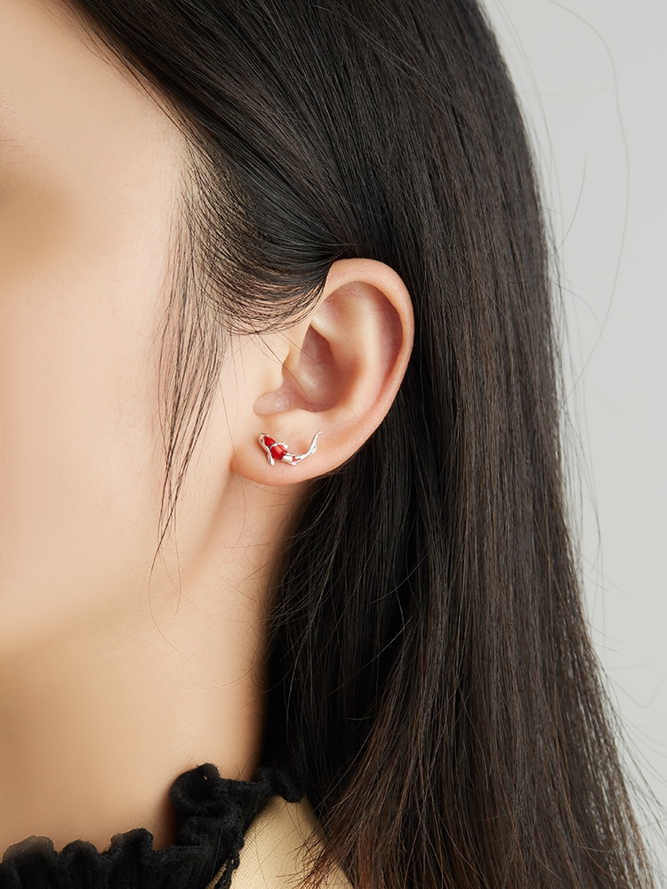 Ladies Elegant Lucky Koi Fish Earrings Ladies Elegant Lucky Koi Fish Earrings