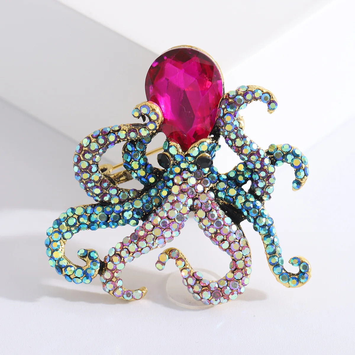 Ladies Elegant Pin Octopus Brooch