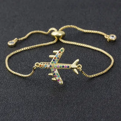 Ladies Fashionable Airplane Bracelet