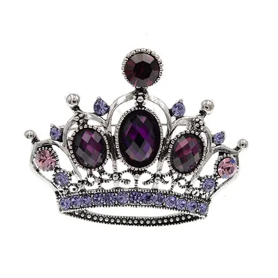 Ladies Fashionable Crown Brooch
