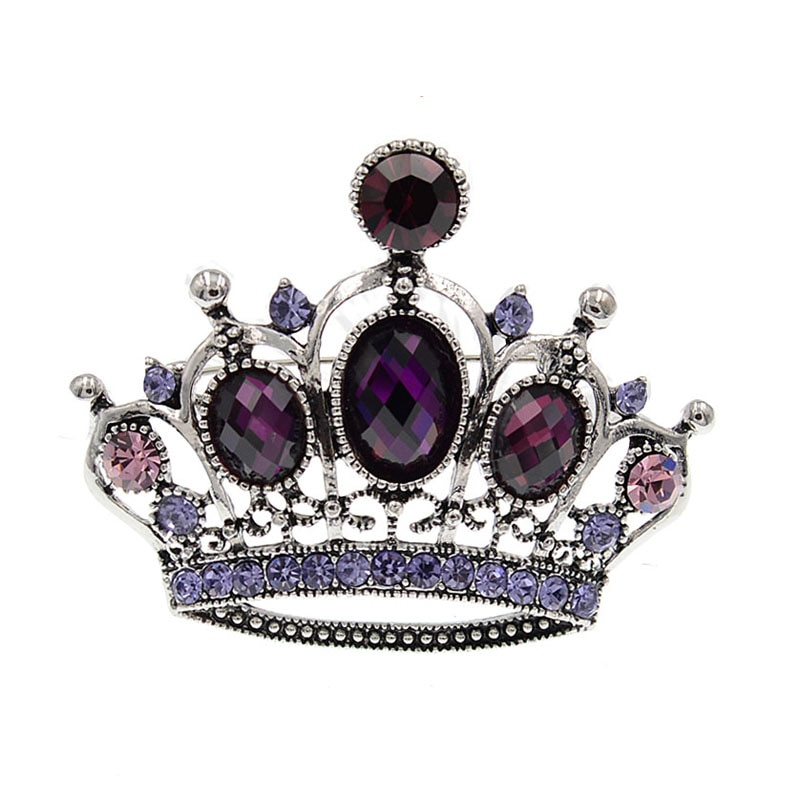 Ladies Fashionable Crown Brooch