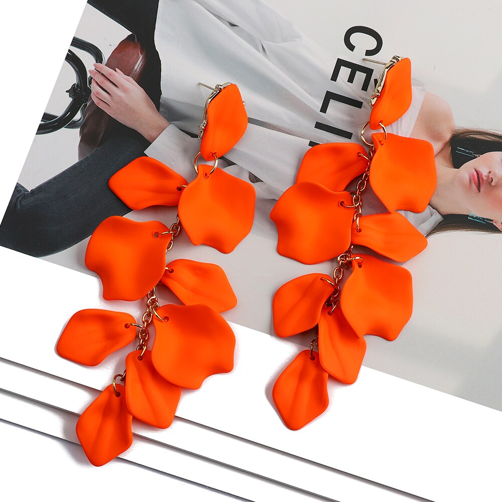 Ladies Fashionable Flower Petal Earrings Ladies Fashionable Flower Petal Earrings