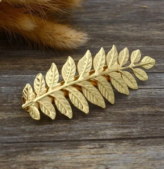 Ladies Fashionable Leaf Hair Barrette