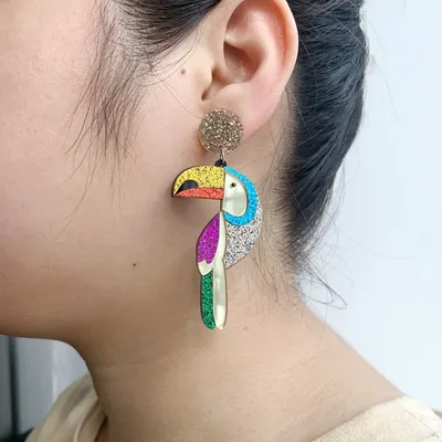 Ladies Fashionable Parrot Earrings Ladies Fashionable Parrot Earrings