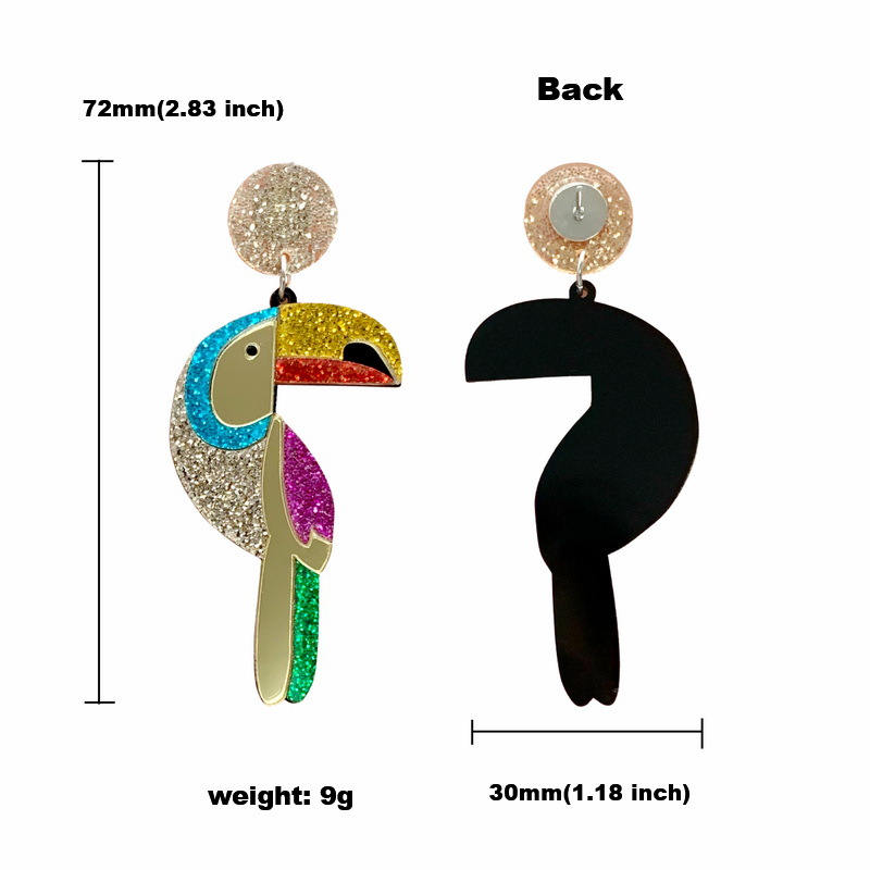 Ladies Fashionable Parrot Earrings Ladies Fashionable Parrot Earrings