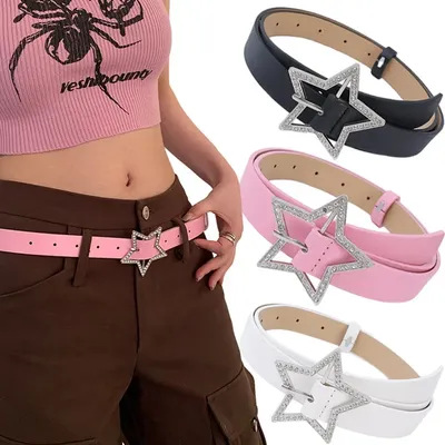 Ladies Fashionable PU Leather Star Belt Ladies Fashionable PU Leather Star Belt
