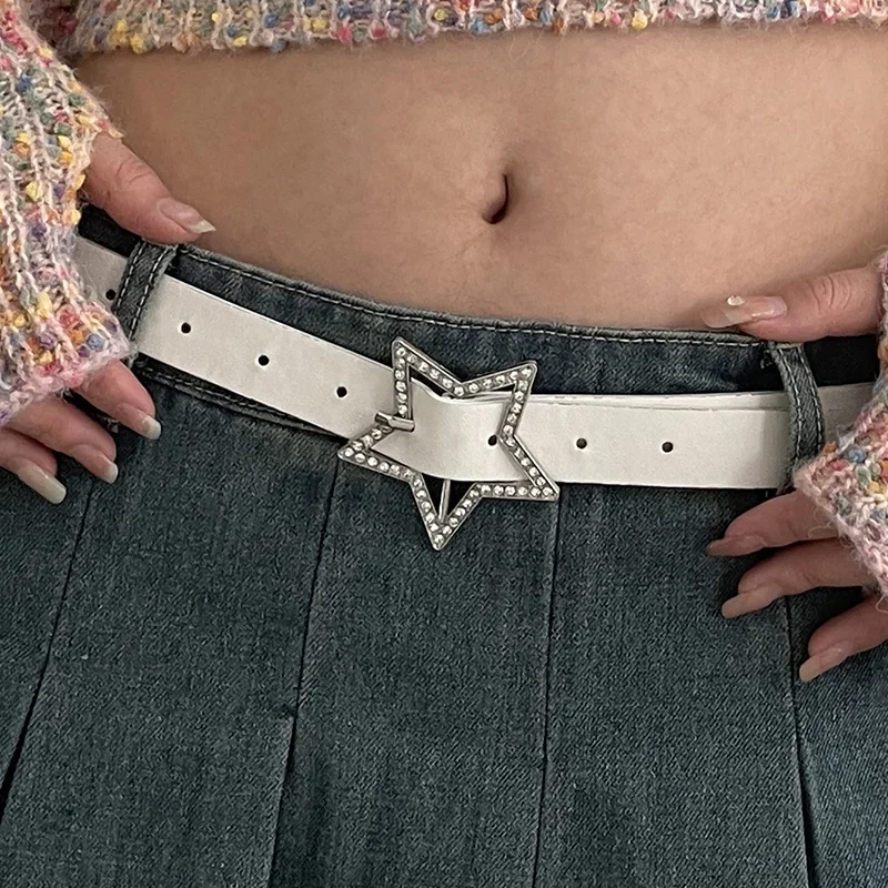 Ladies Fashionable PU Leather Star Belt Ladies Fashionable PU Leather Star Belt