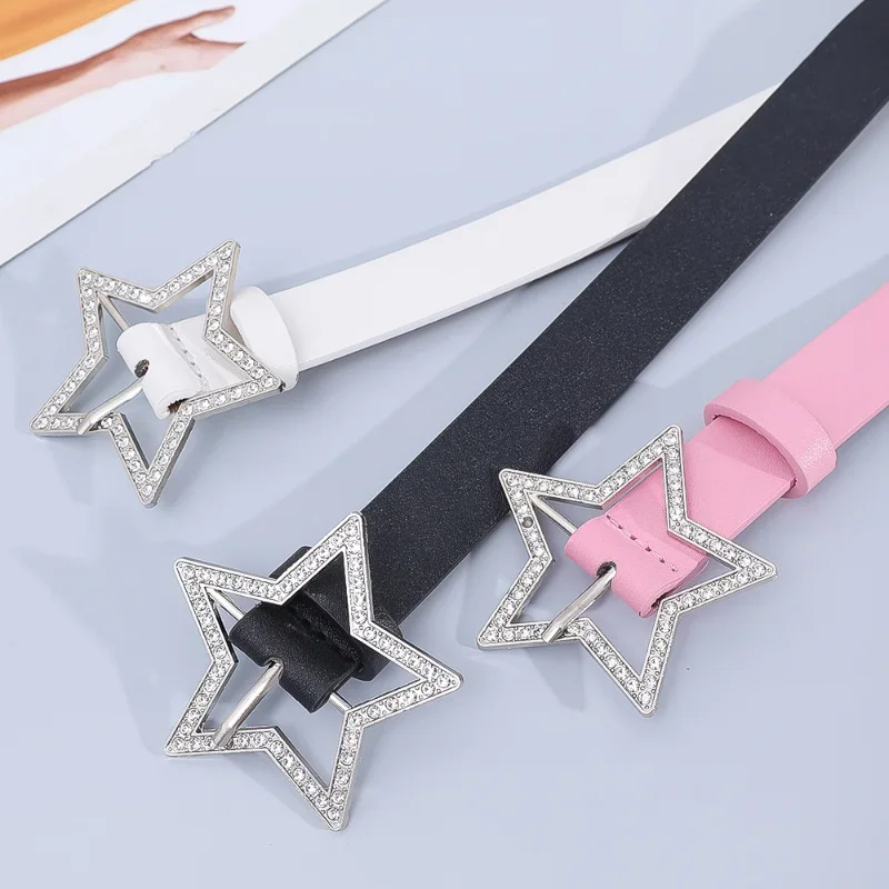 Ladies Fashionable PU Leather Star Belt Ladies Fashionable PU Leather Star Belt