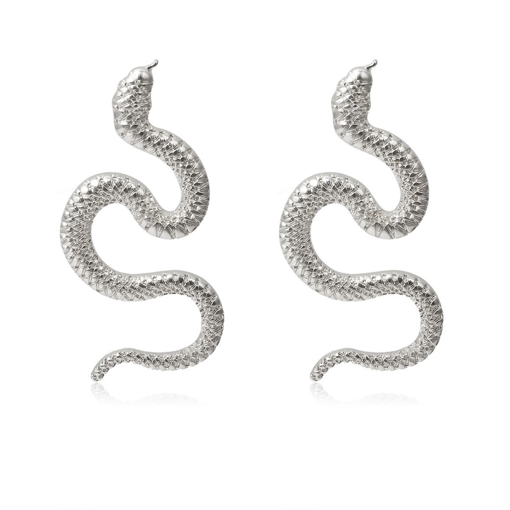 Ladies Fashionable Stud Snake Earrings