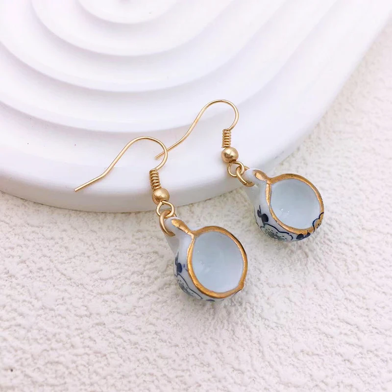 Ladies Fashionable Teacup Earrings