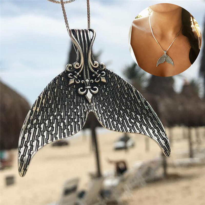 Ladies Fashionable Whale Tail Necklace