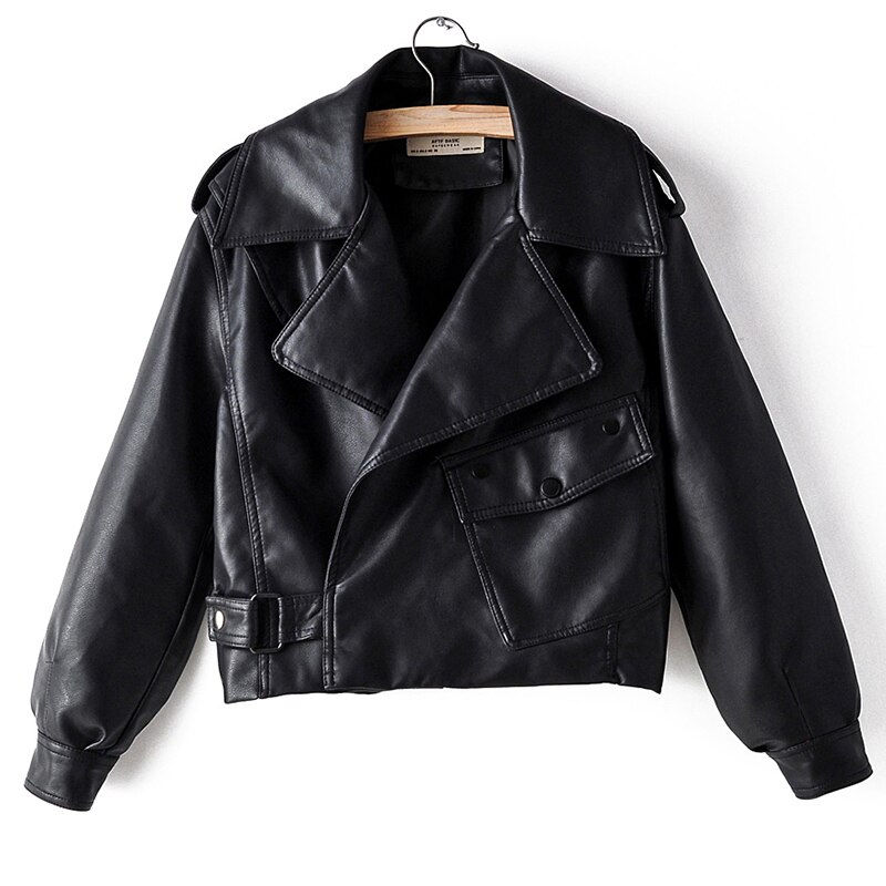 Ladies Faux Leather Jacket Stylish Coat Ladies Faux Leather Jacket Stylish Coat
