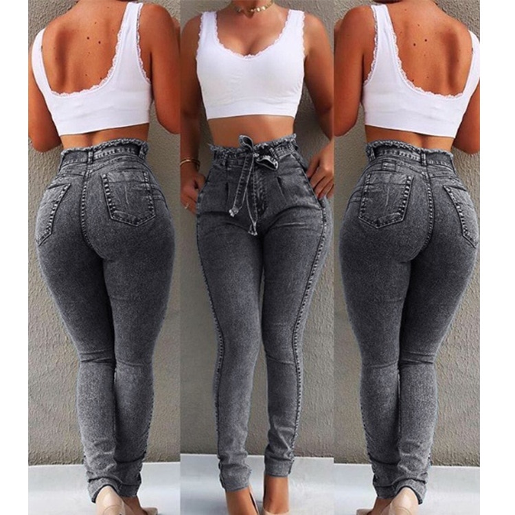 Ladies High Waisted Jeans Slim Denim Ladies High Waisted Jeans Slim Denim