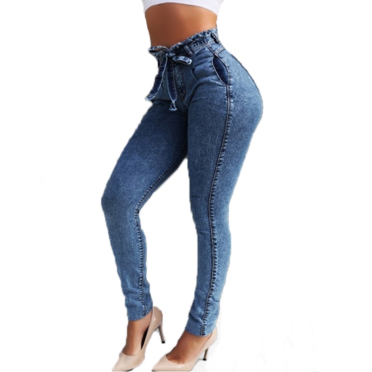 Ladies High Waisted Jeans Slim Denim Ladies High Waisted Jeans Slim Denim