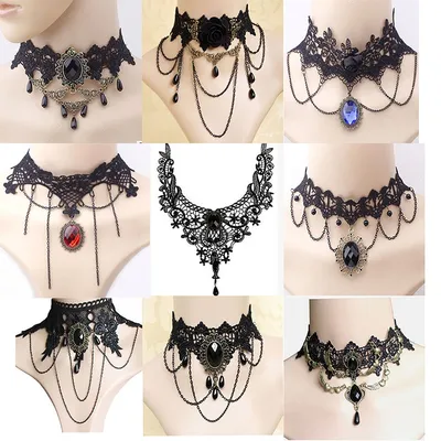 Ladies Lace Choker Necklace Ladies Lace Choker Necklace