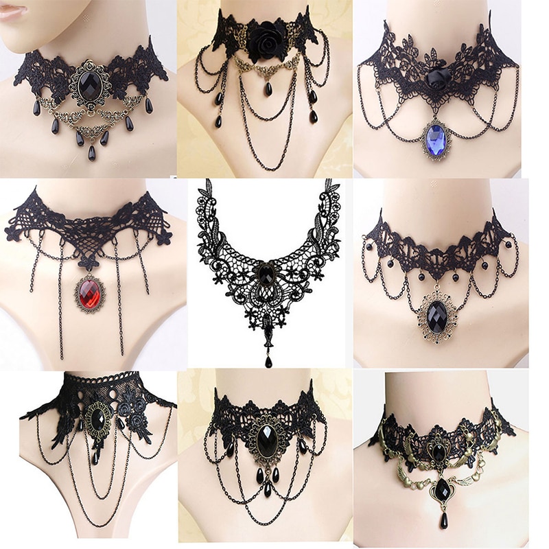 Ladies Lace Choker Necklace