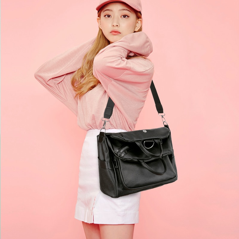 Ladies Leather Backpack Reversible Bag Ladies Leather Backpack Reversible Bag
