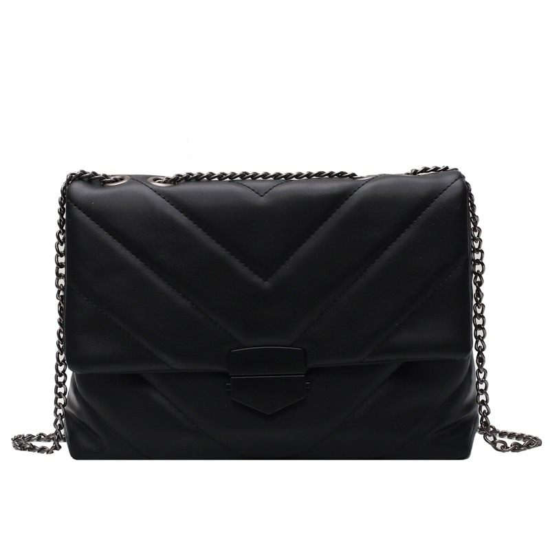 Ladies Leather Sling Bag with Chain Strap Ladies Leather Sling Bag with Chain Strap