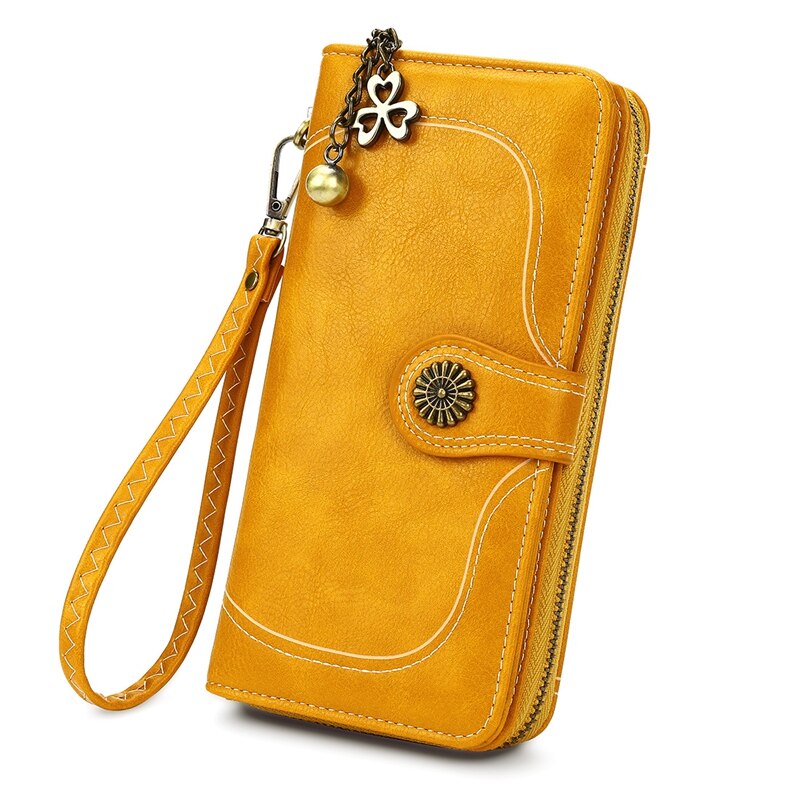Ladies Leather Wallet Trendy Purse