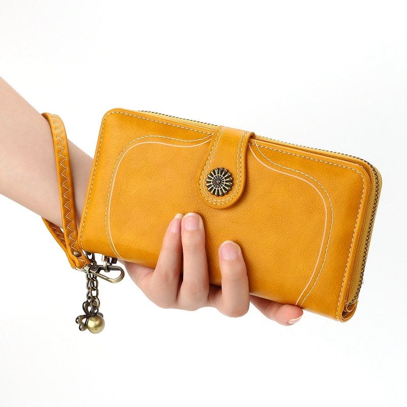 Ladies Leather Wallet Trendy Purse