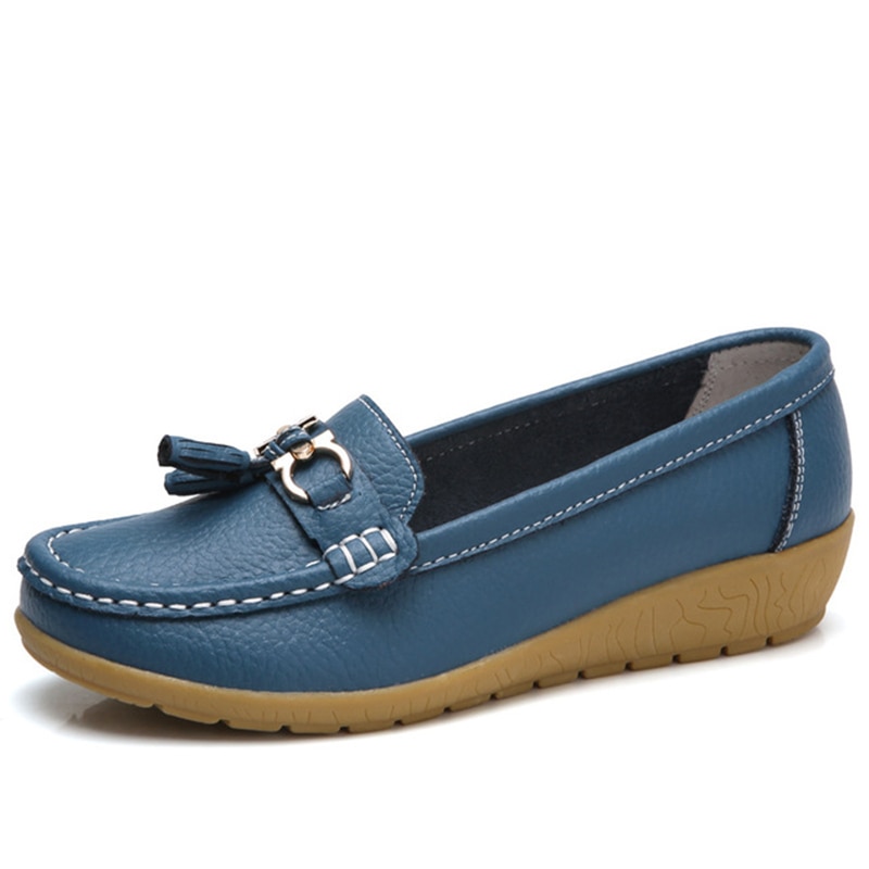 Ladies Loafer Shoes Slip-On Footwear