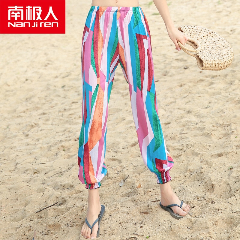 Ladies Lounge Pants Printed Summer Pants