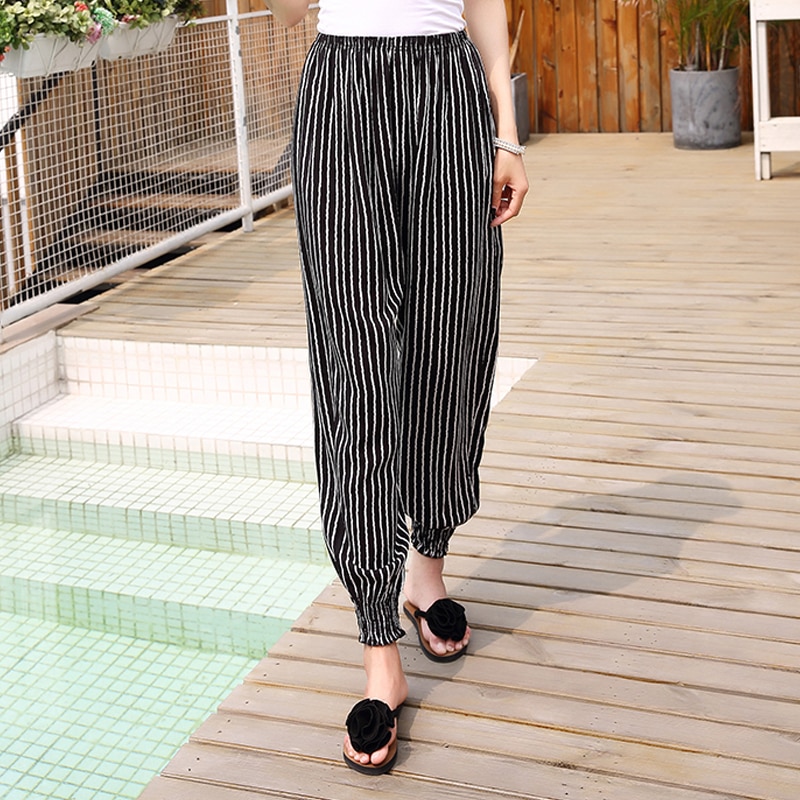 Ladies Lounge Pants Printed Summer Pants