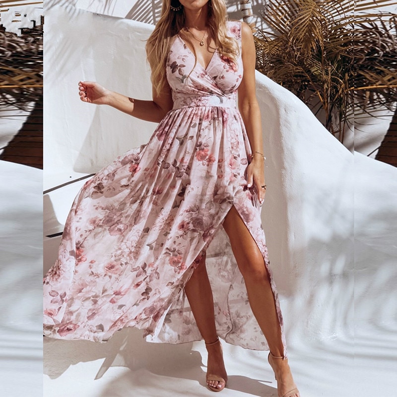 Ladies Maxi Dress Floral Print Ladies Maxi Dress Floral Print