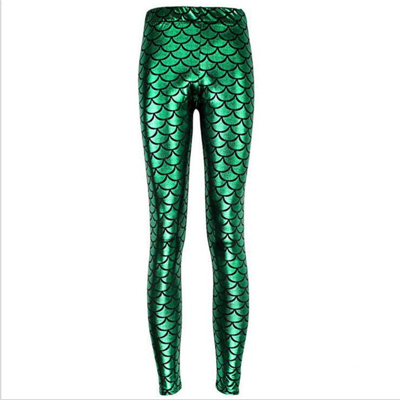 Ladies Mermaid Fish Scale Leggings