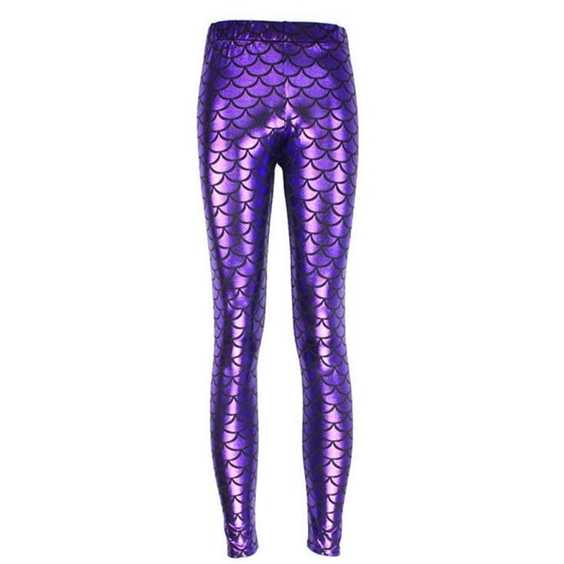 Ladies Mermaid Fish Scale Leggings
