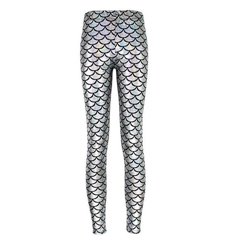 Ladies Mermaid Fish Scale Leggings