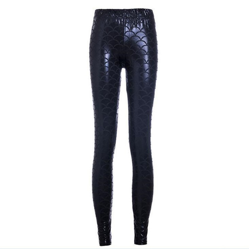 Ladies Mermaid Fish Scale Leggings
