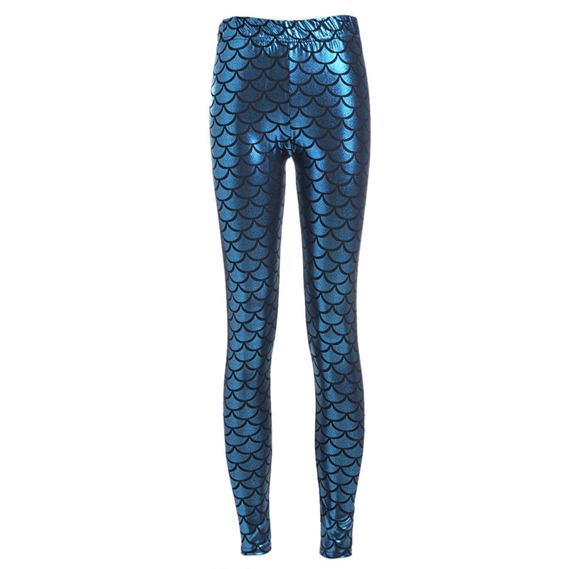 Ladies Mermaid Fish Scale Leggings