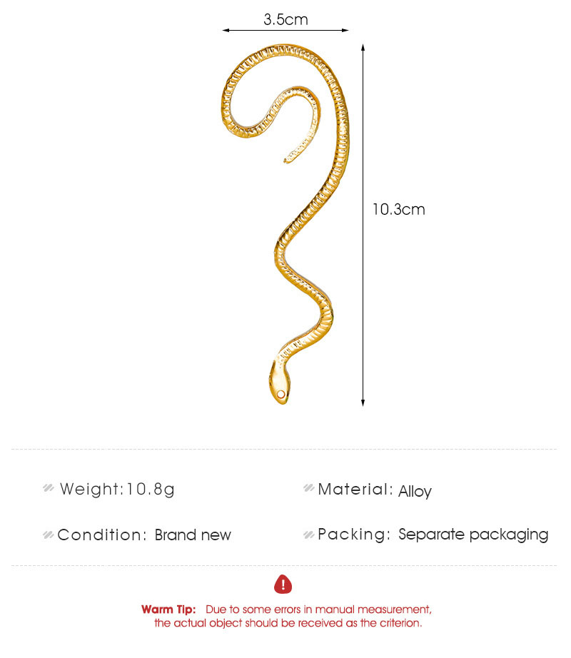 Ladies Non Piercing Snake Ear Cuff