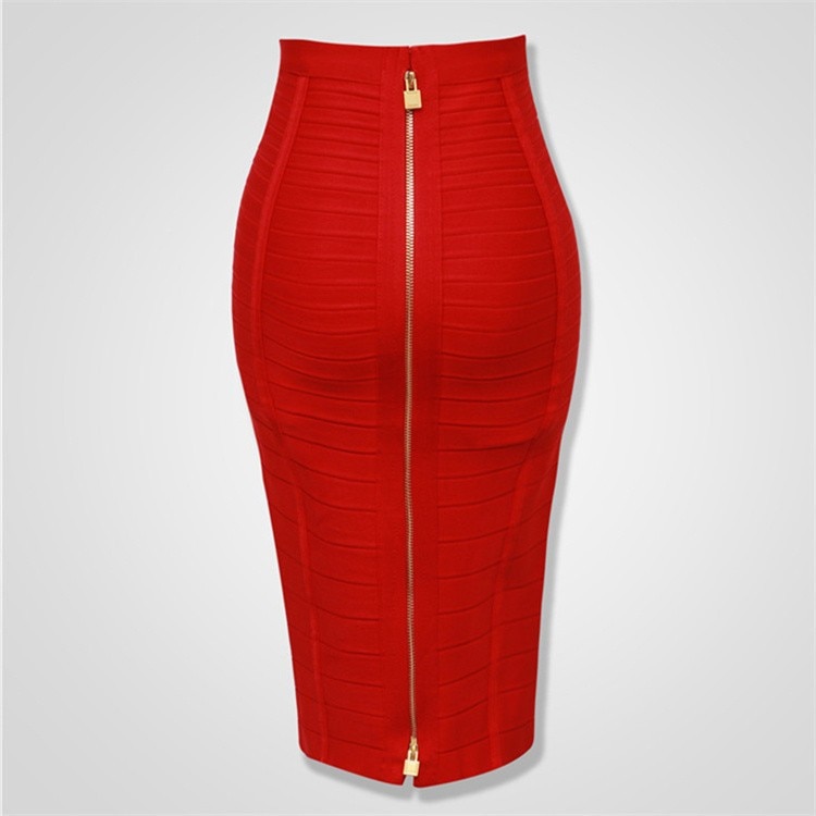 Ladies Plus Size Skirt with Zipper