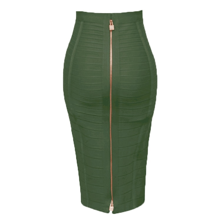 Ladies Plus Size Skirt with Zipper