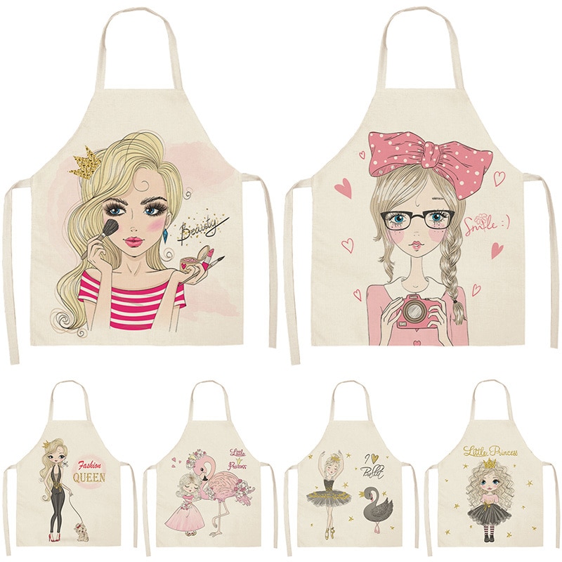 Ladies Printed Cute Baking Apron