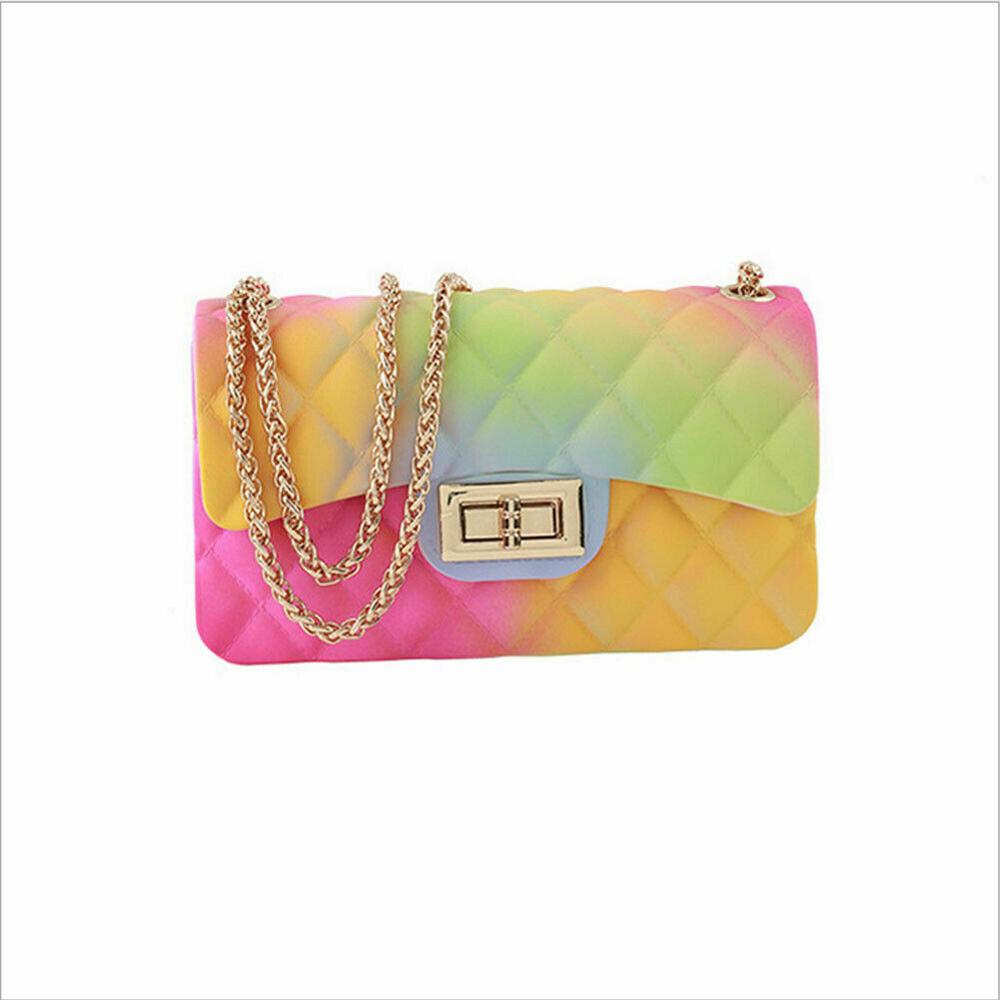 Ladies Rainbow Jelly Purse Ladies Rainbow Jelly Purse