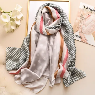 Ladies Silk Scarf Fashion Accessory Ladies Silk Scarf Fashion Accessory